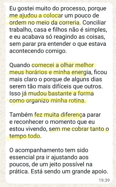 Depoimento de cliente